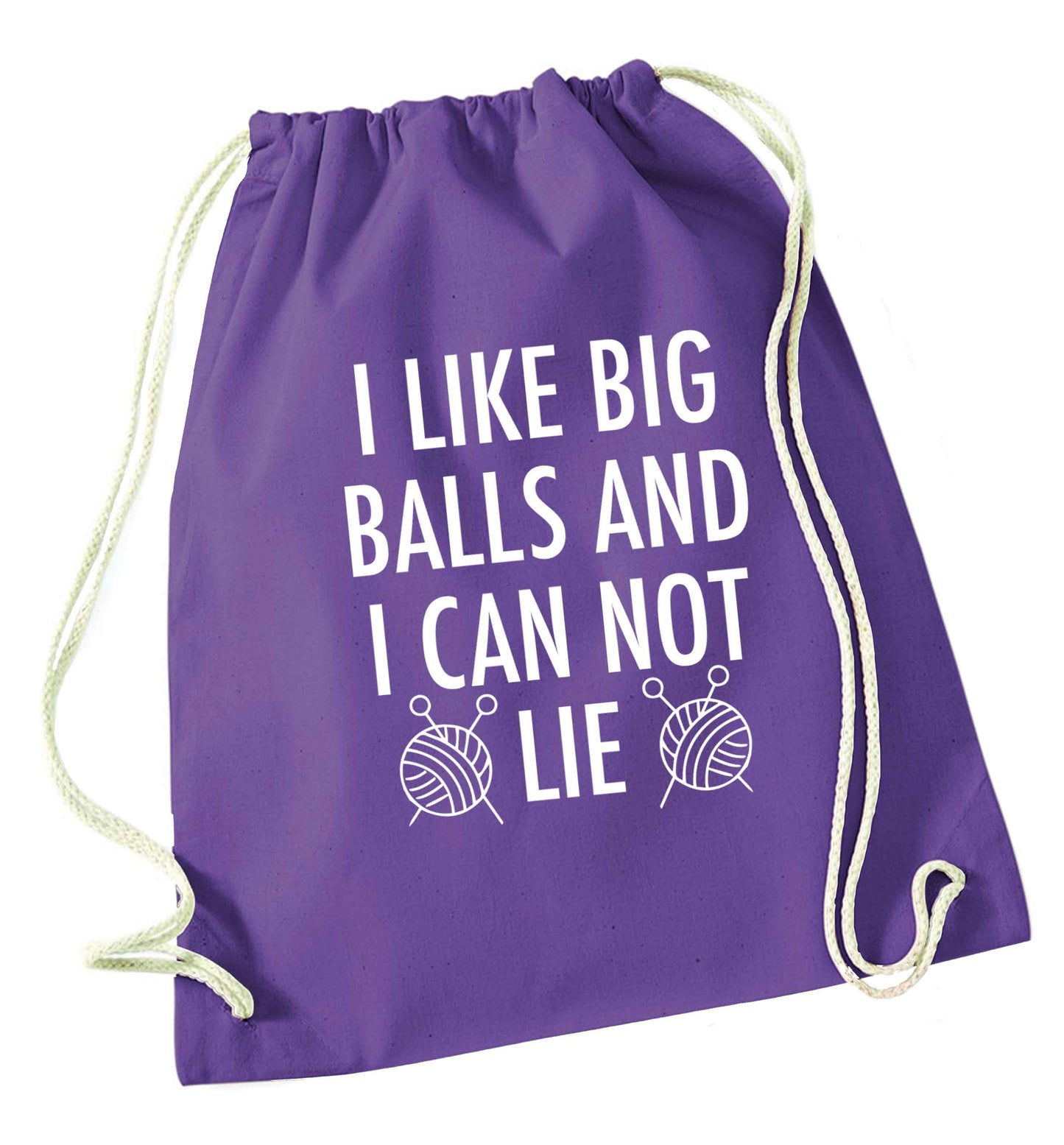 Merry Christmas purple drawstring bag