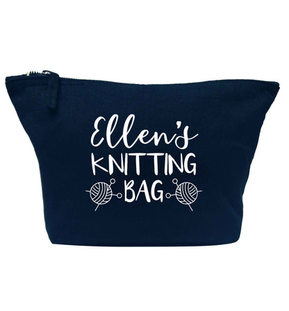Merry Christmas navy makeup bag