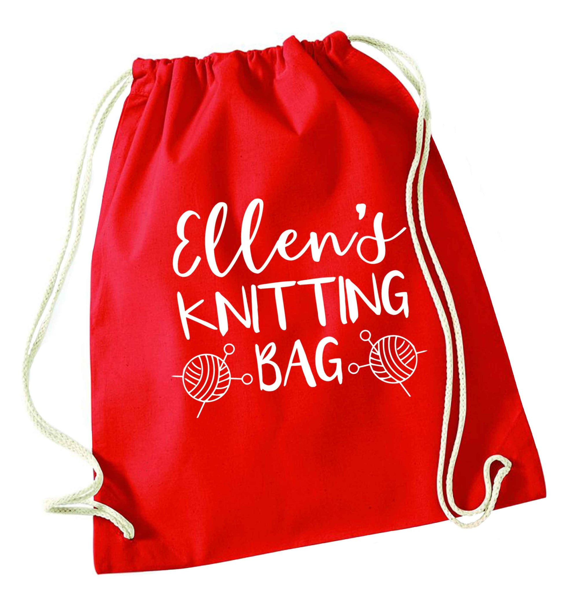 Merry Christmas red drawstring bag 