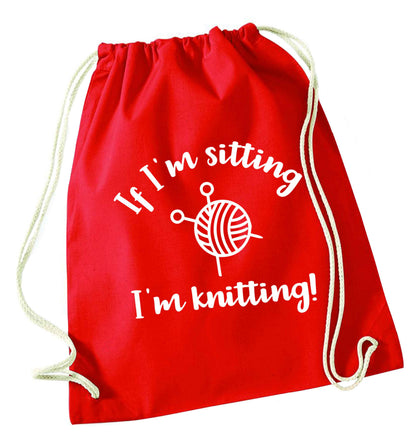 Merry Christmas red drawstring bag 