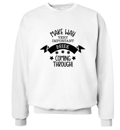Make way V.I.P flower girl coming through! Adult's unisex white Sweater 2XL