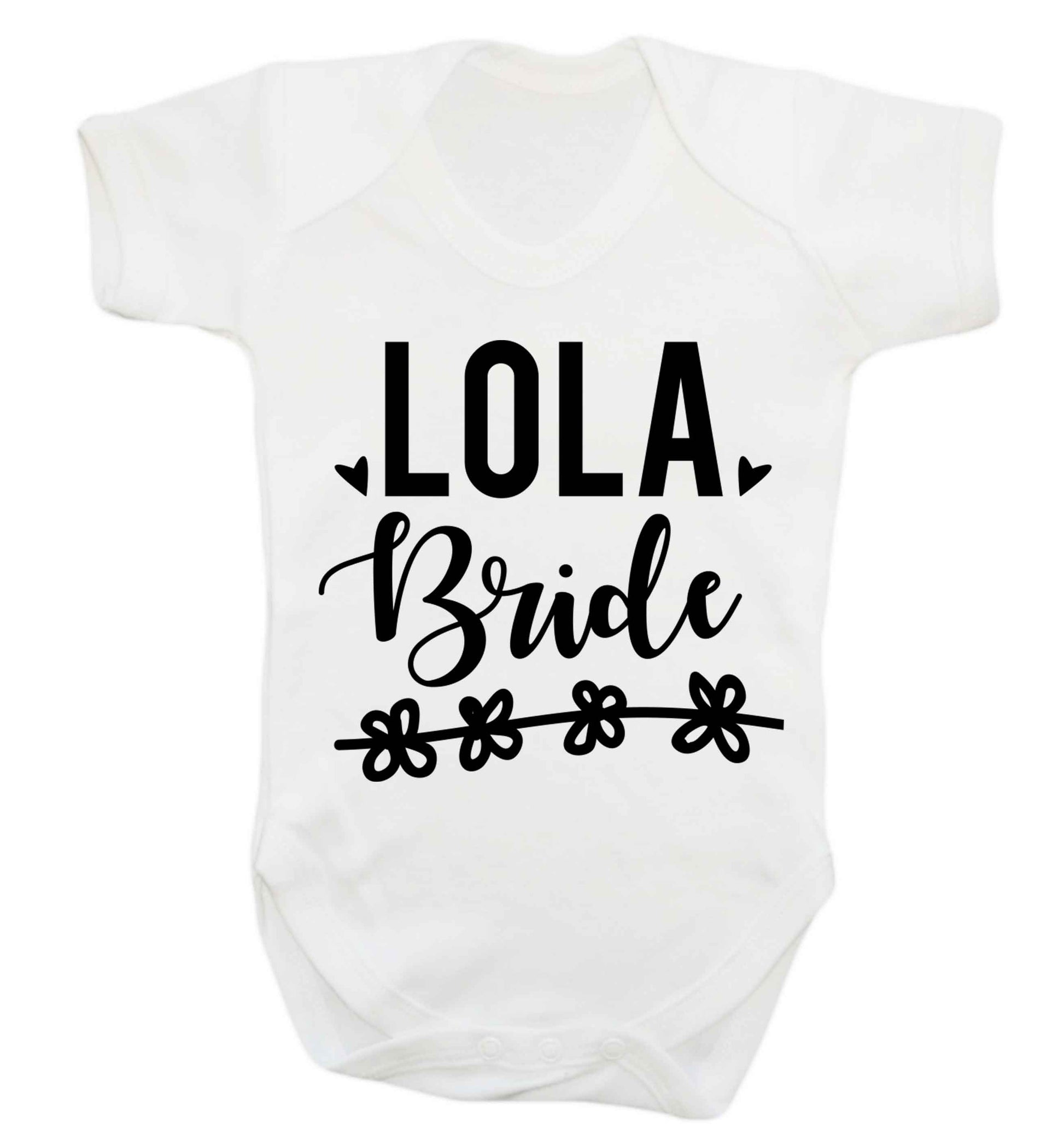 Personalised bride Baby Vest white 18-24 months