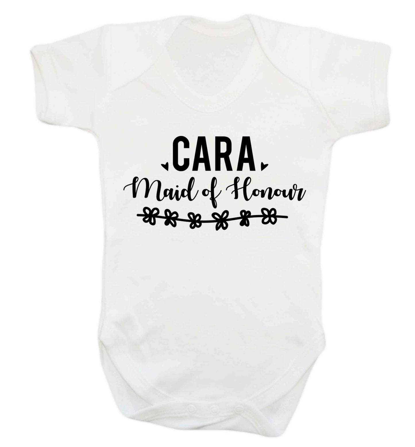 Personalised maid of honour Baby Vest white 18-24 months