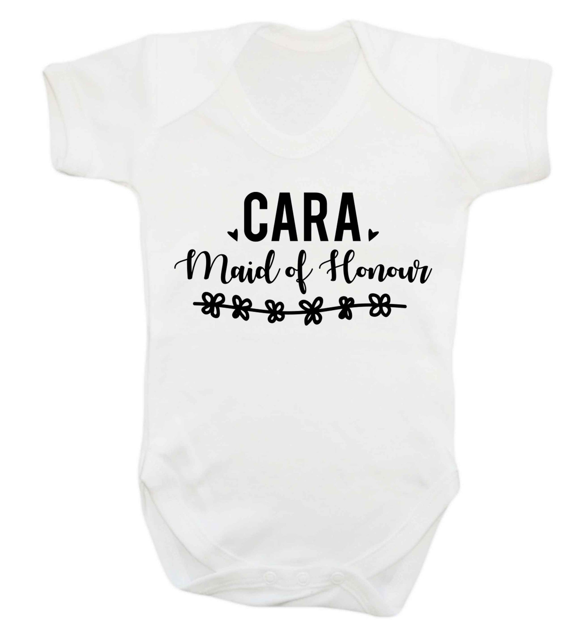 Personalised maid of honour Baby Vest white 18-24 months