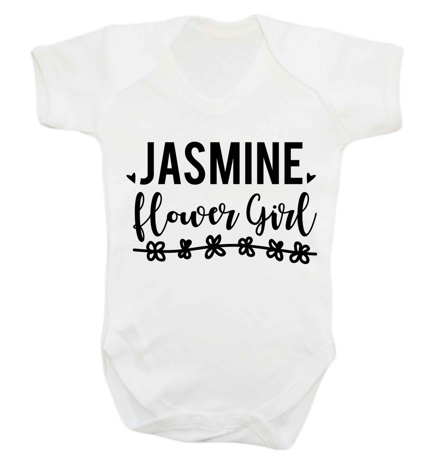 Personalised flower girl Baby Vest white 18-24 months