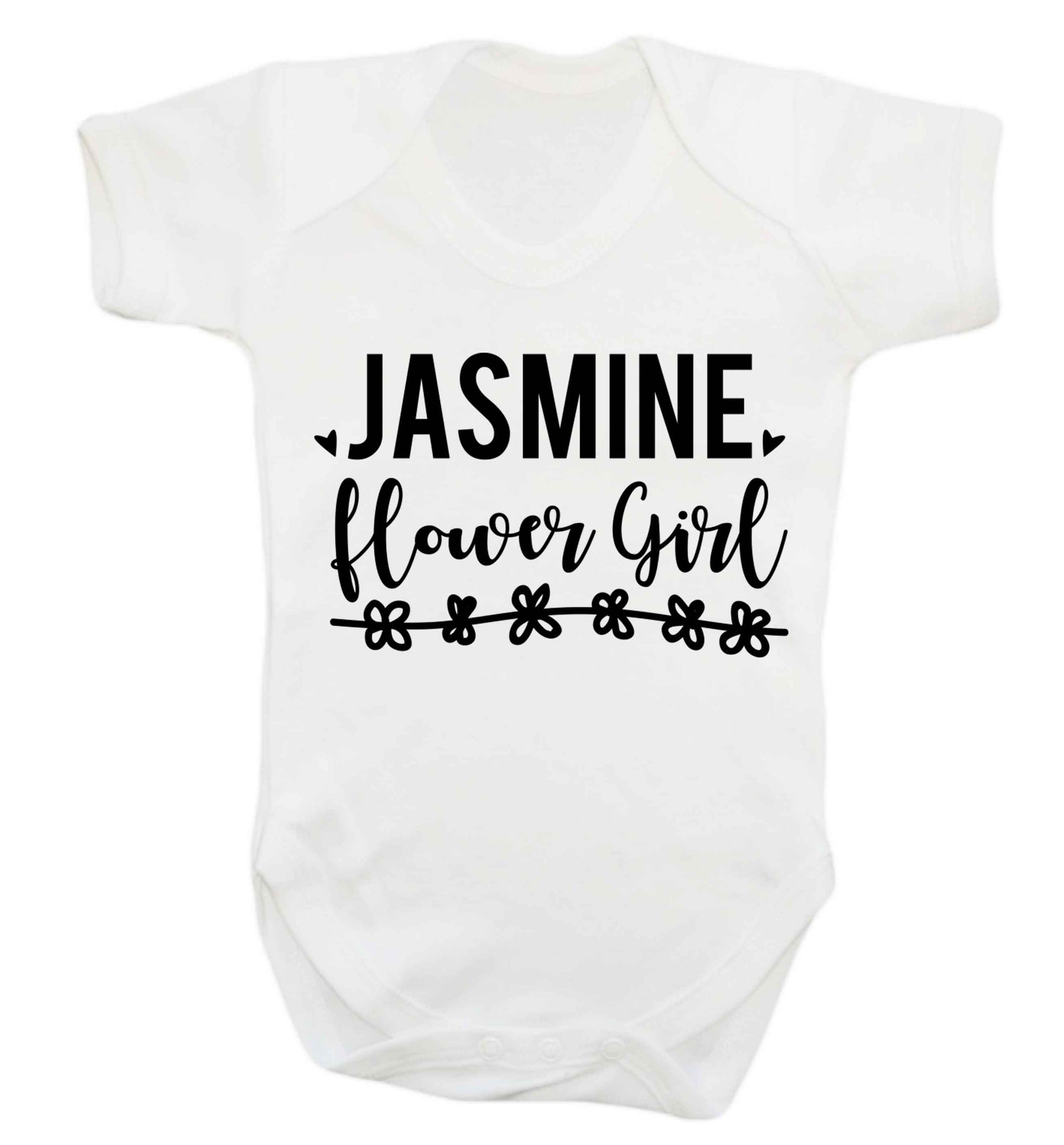 Personalised flower girl Baby Vest white 18-24 months