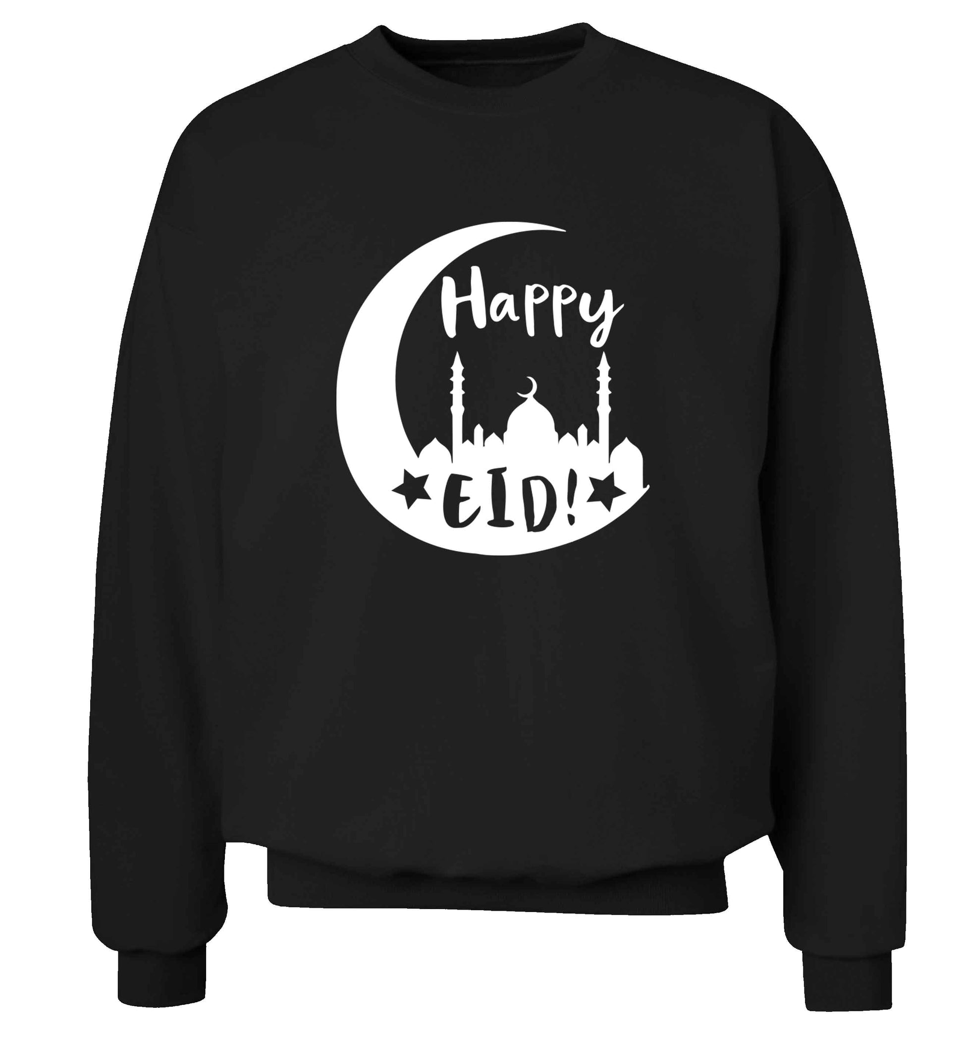 Happy Eid adult's unisex black sweater 2XL