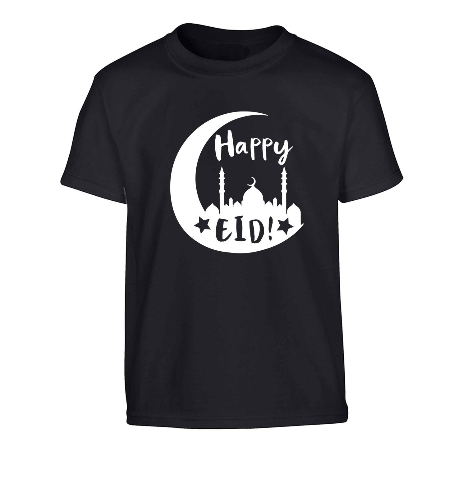 Happy Eid Children's black Tshirt 12-13 Years