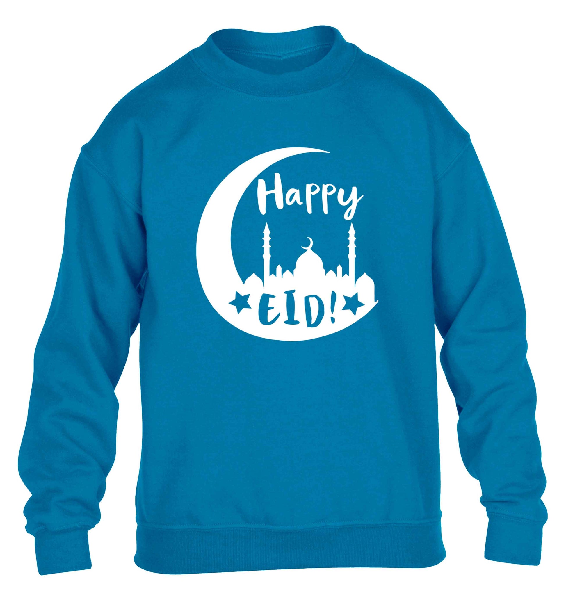Happy Eid children's blue sweater 12-13 Years