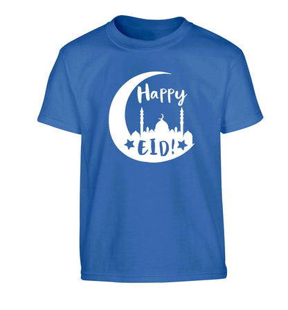 Happy Eid Children's blue Tshirt 12-13 Years