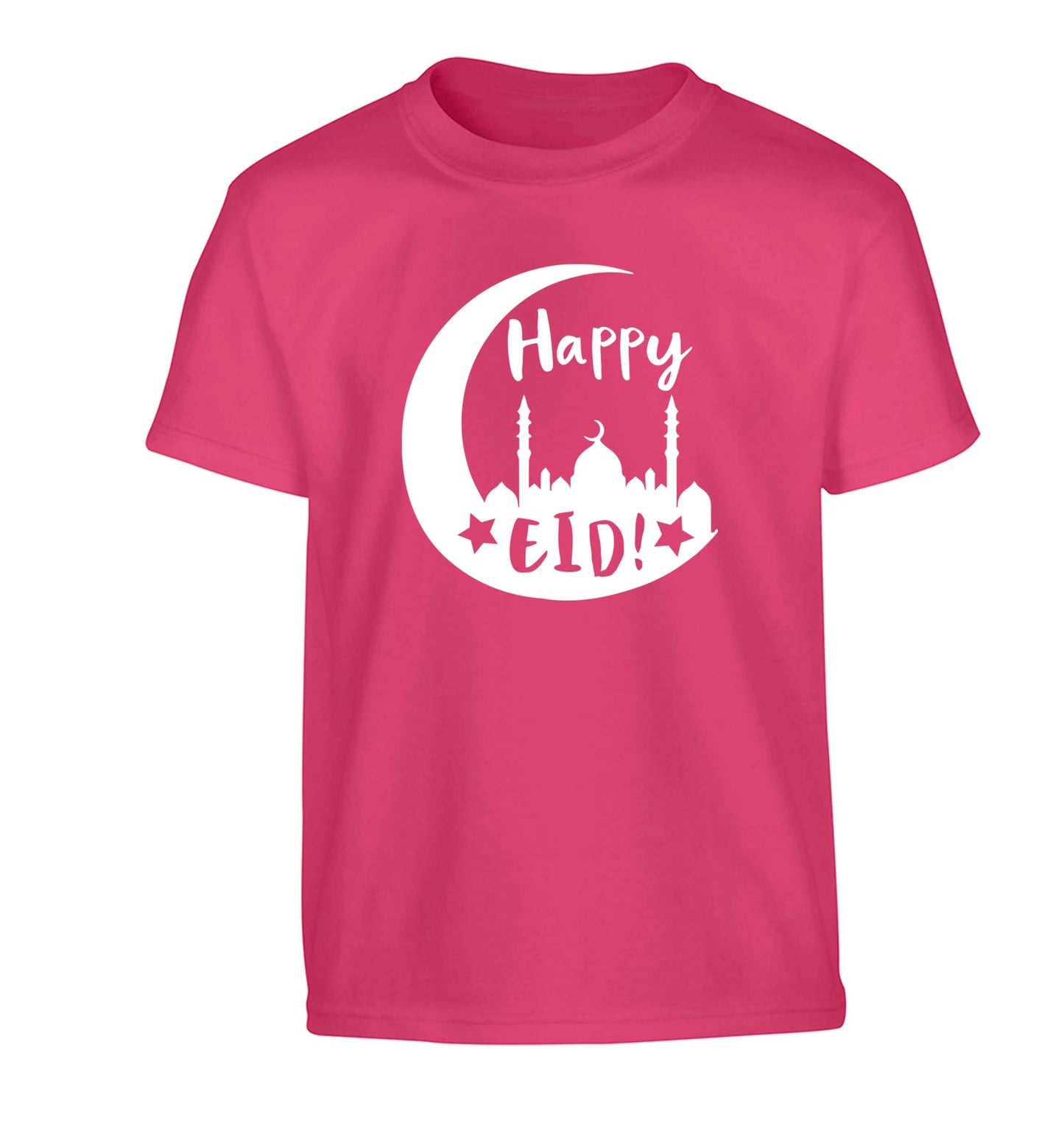 Happy Eid Children's pink Tshirt 12-13 Years