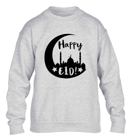 Happy Eid children's grey sweater 12-13 Years