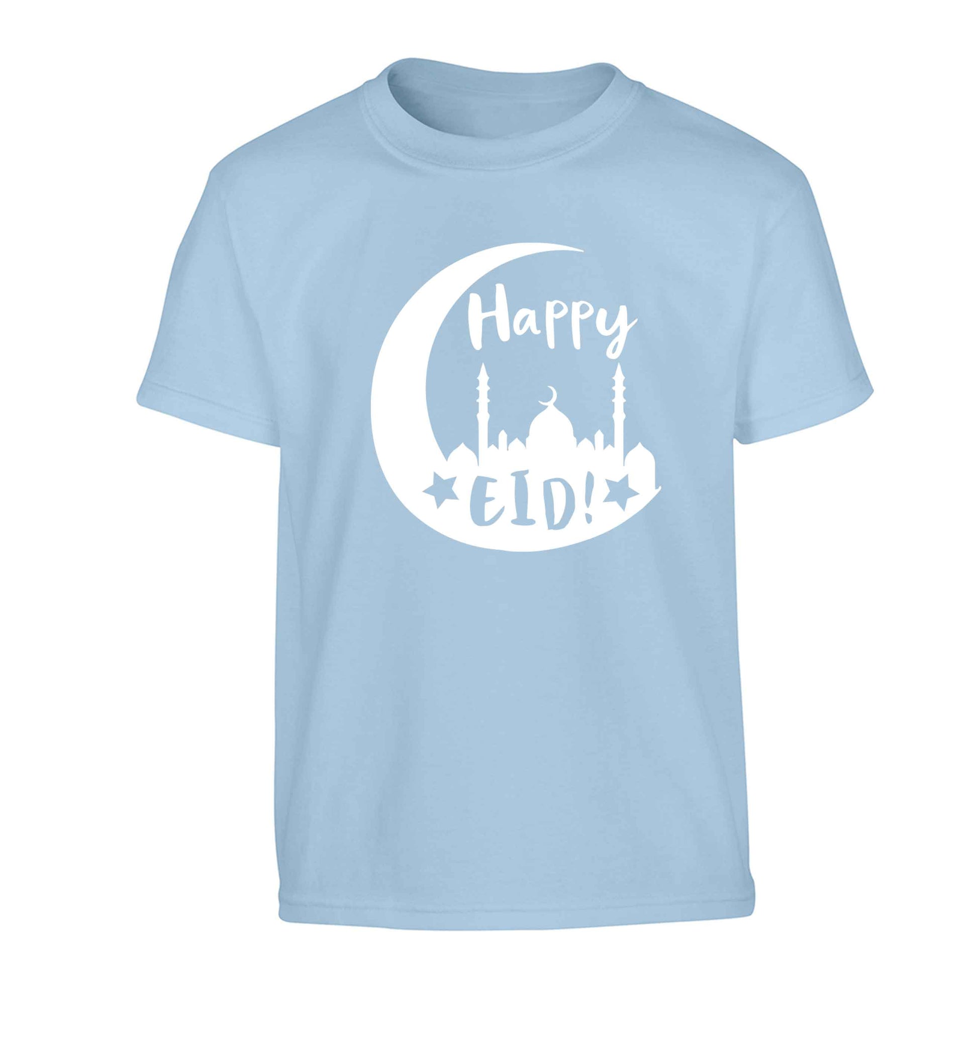 Happy Eid Children's light blue Tshirt 12-13 Years