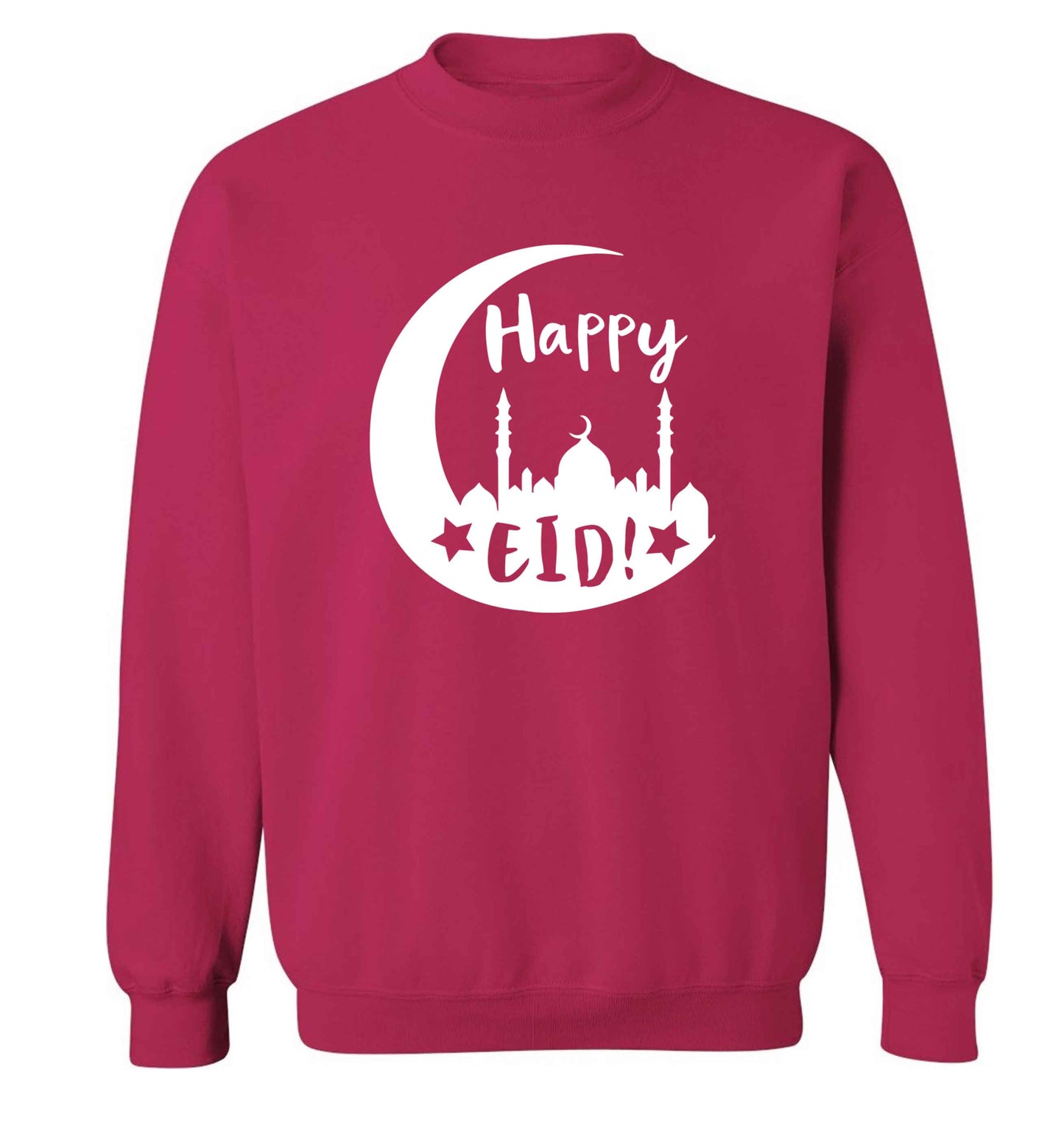 Happy Eid adult's unisex pink sweater 2XL