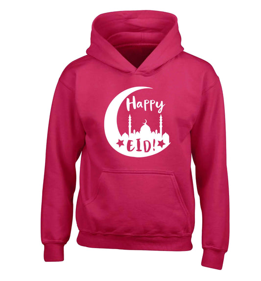 Happy Eid children's pink hoodie 12-13 Years