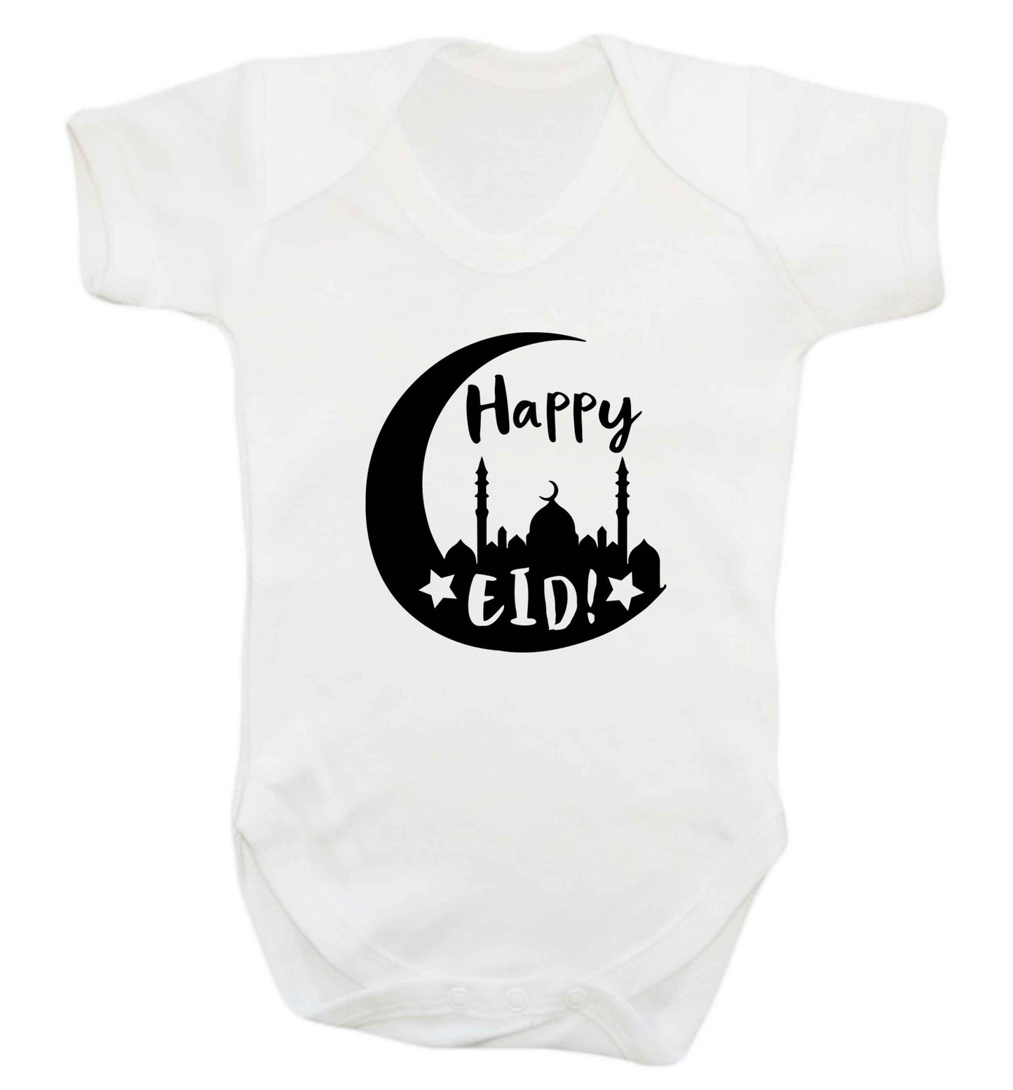 Happy Eid baby vest white 18-24 months