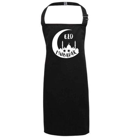 Eid mubarak black apron 7-10 years