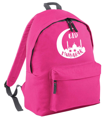Eid mubarak pink adults backpack
