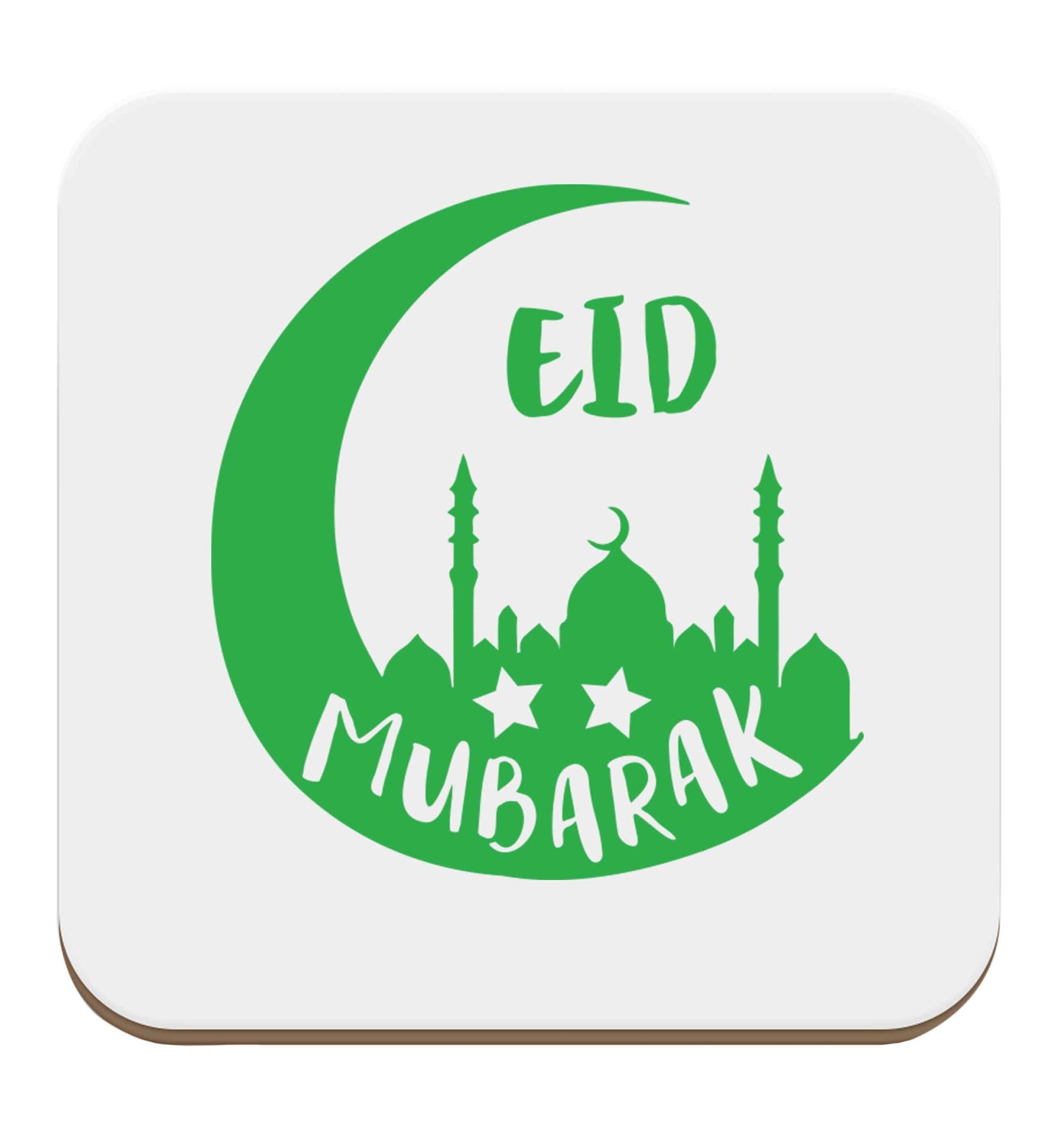 Eid mubarak set of four coasters