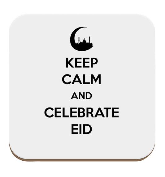 Keep calm and celebrate Eid set of four coasters
