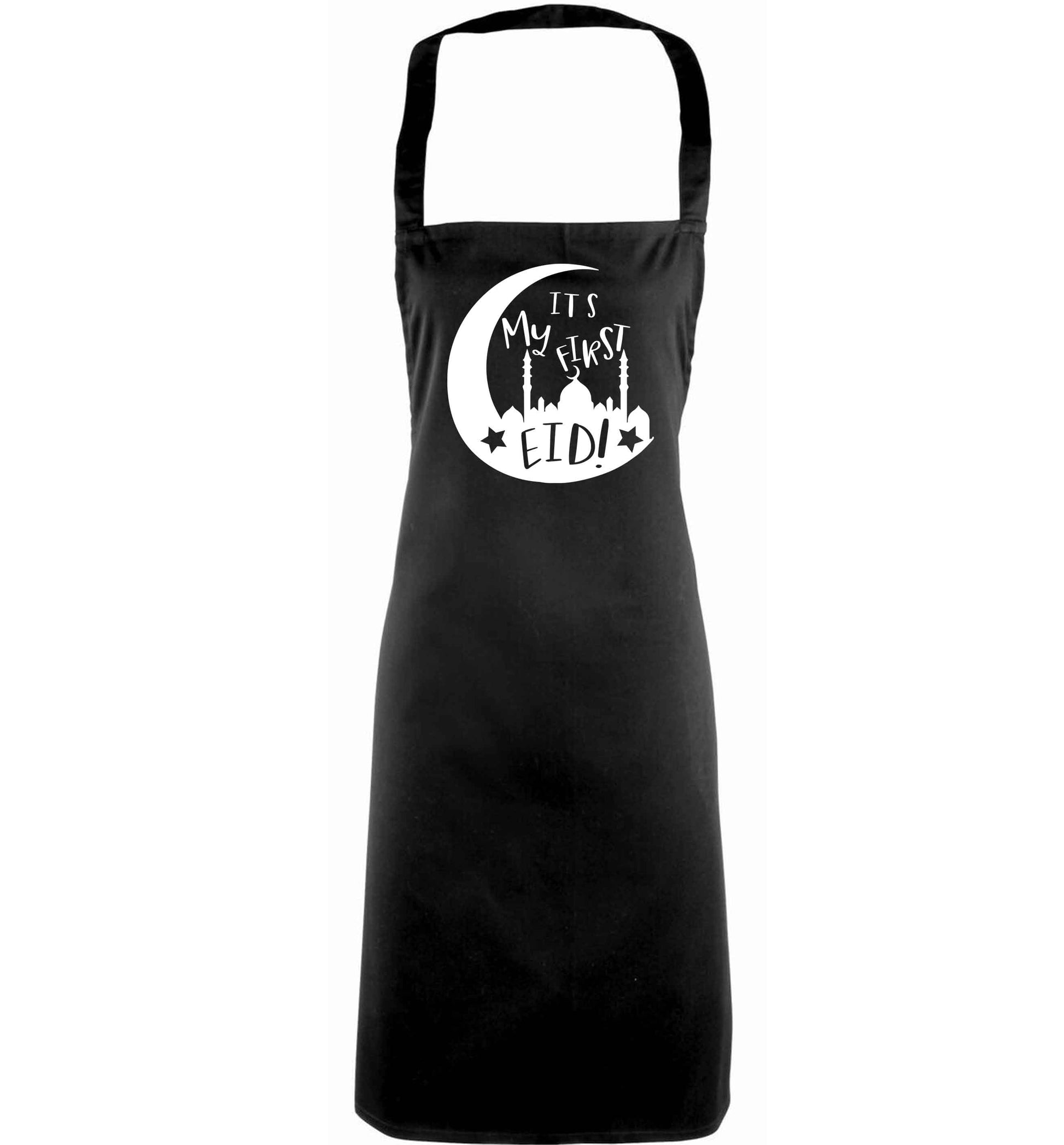 It's my first Eid moon adults black apron