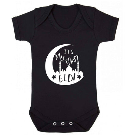 It's my first Eid moon baby vest black 18-24 months