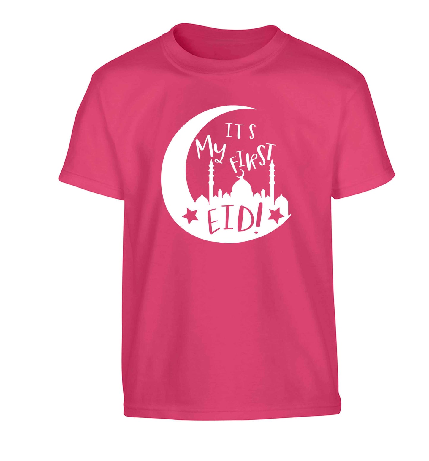 It's my first Eid moon Children's pink Tshirt 12-13 Years