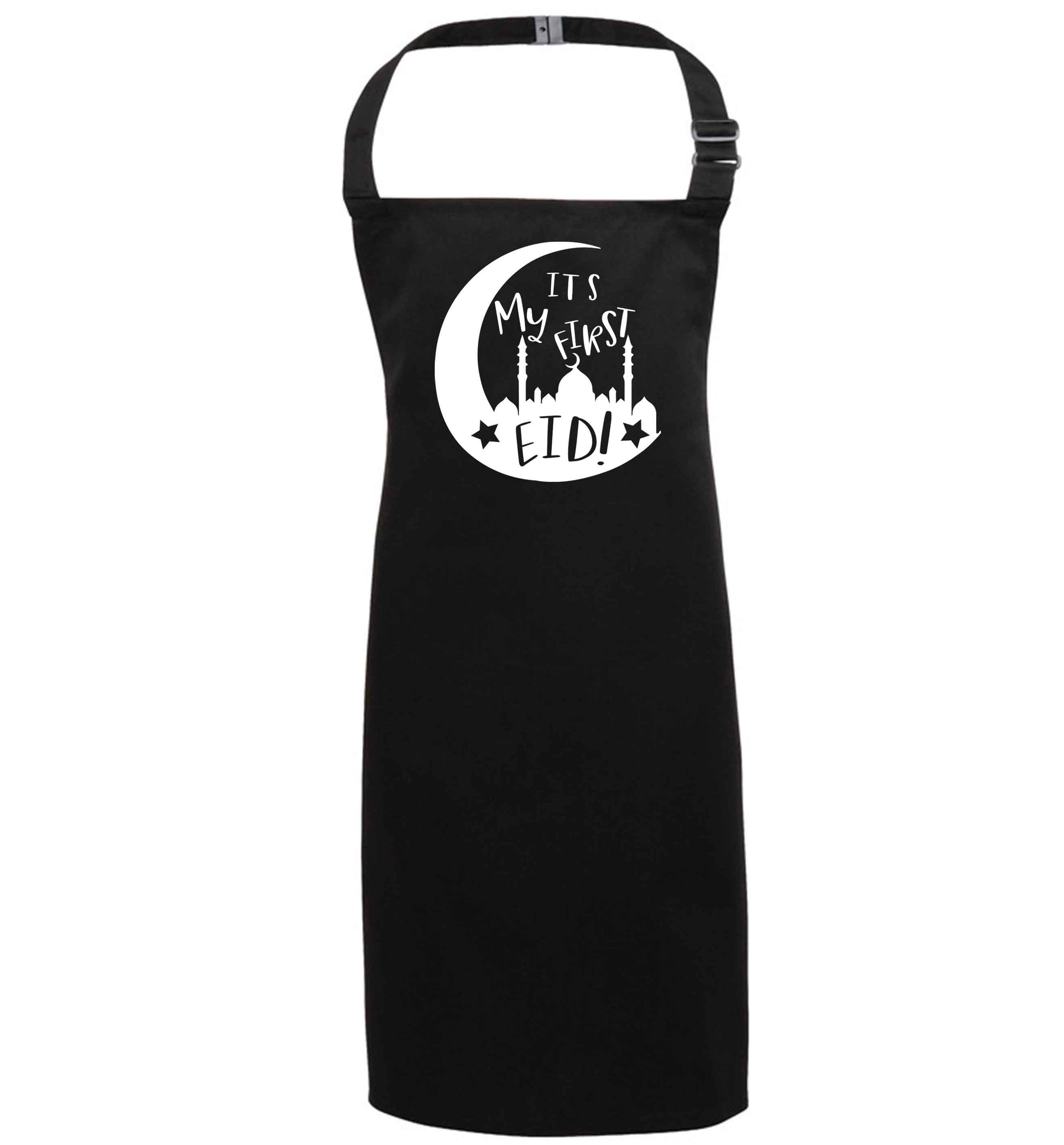 It's my first Eid moon black apron 7-10 years