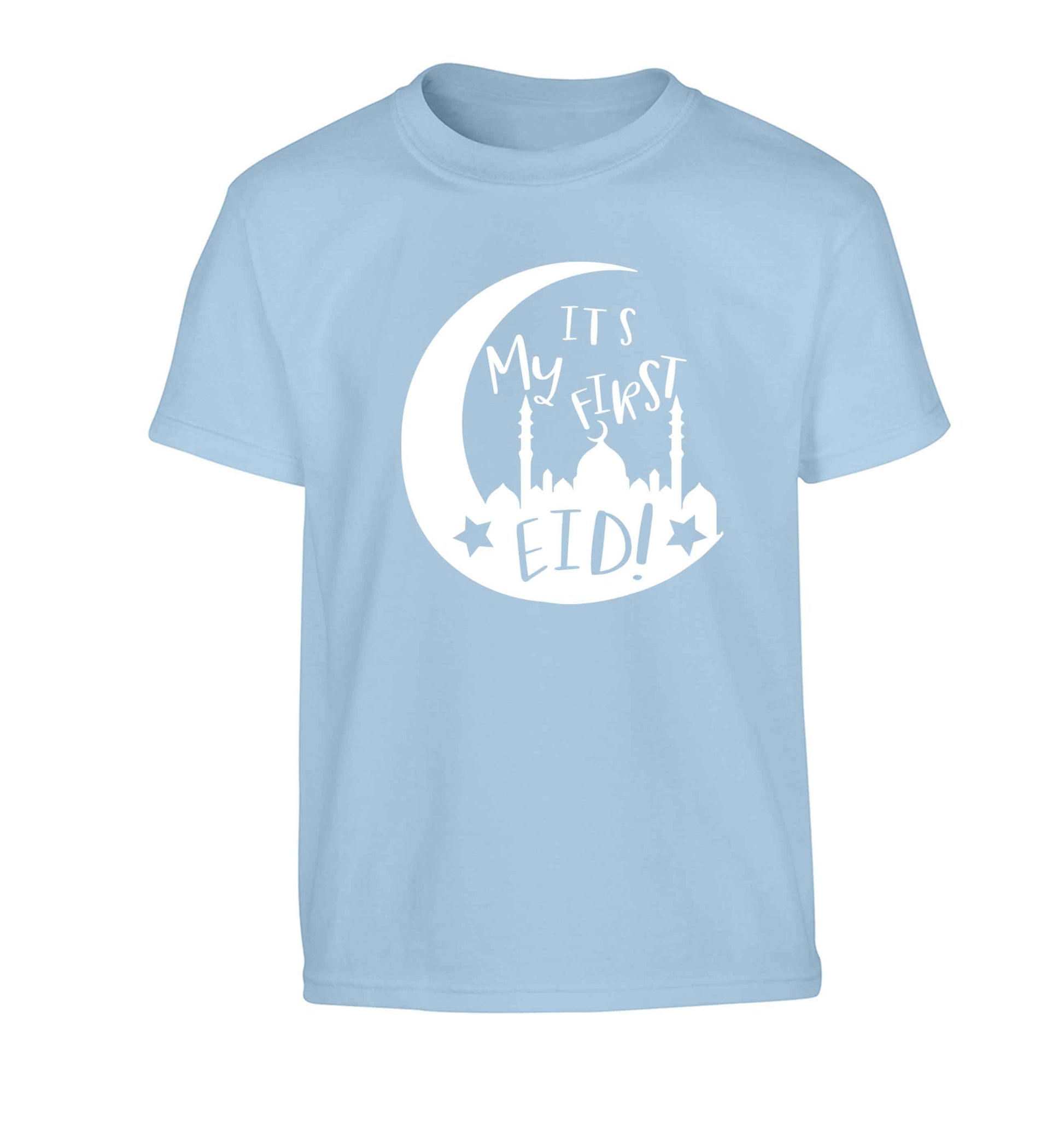 It's my first Eid moon Children's light blue Tshirt 12-13 Years