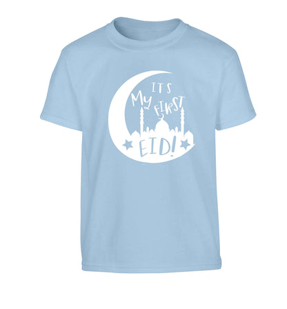 It's my first Eid moon Children's light blue Tshirt 12-13 Years