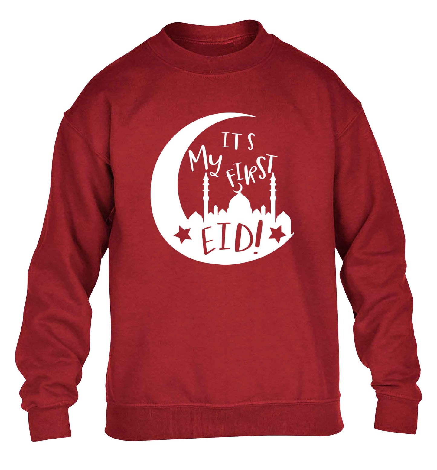 It's my first Eid moon children's grey sweater 12-13 Years