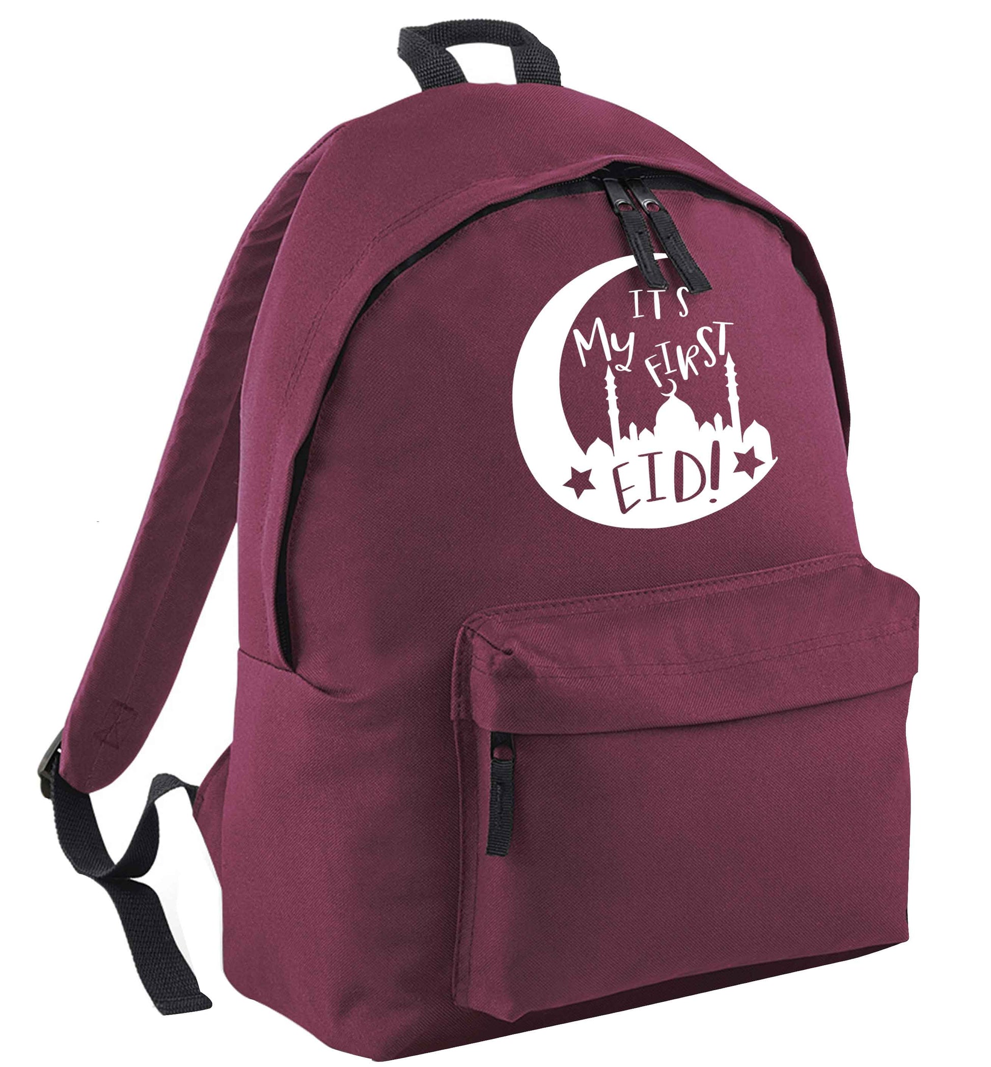 It's my first Eid moon black adults backpack