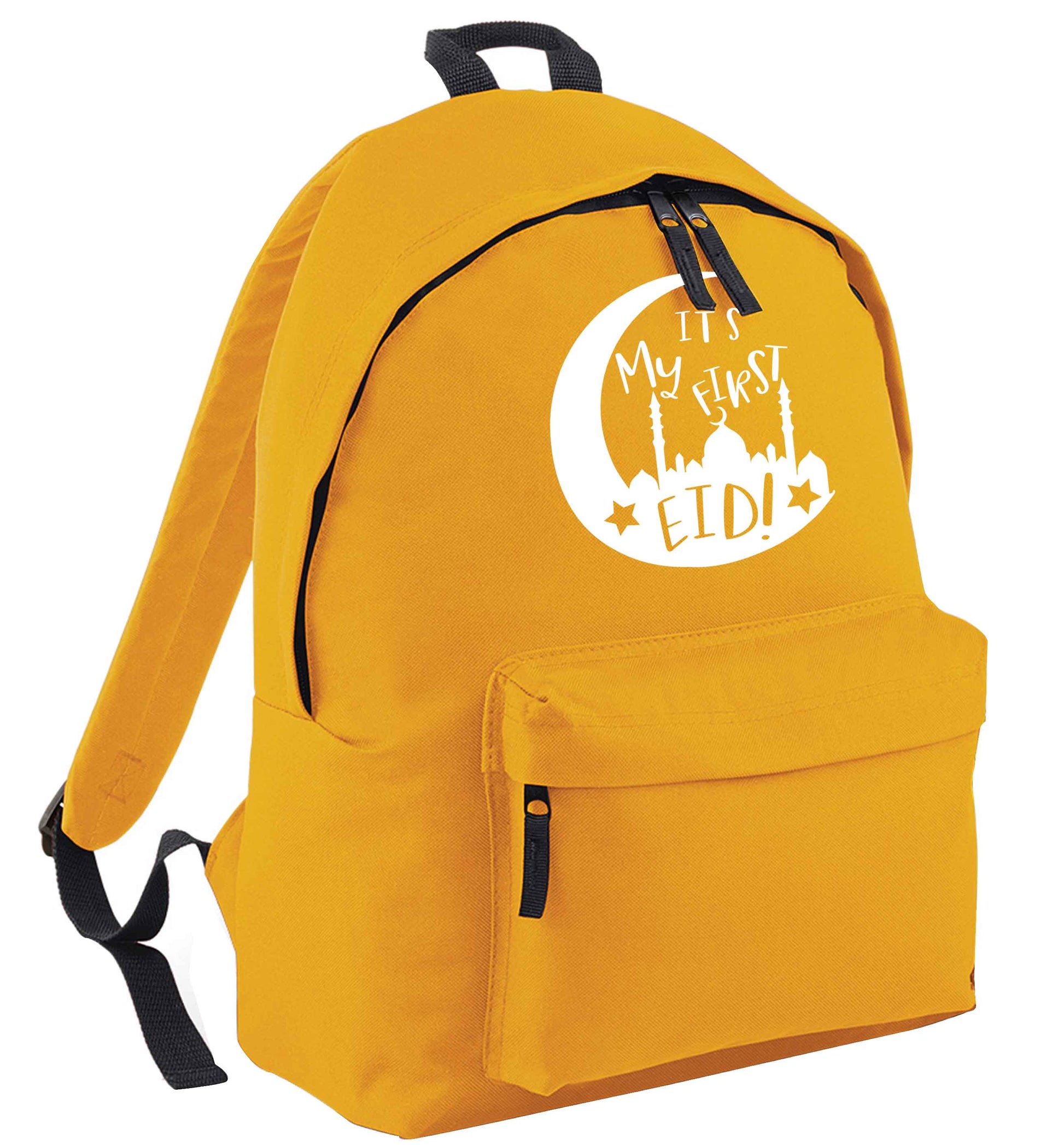 It's my first Eid moon mustard adults backpack