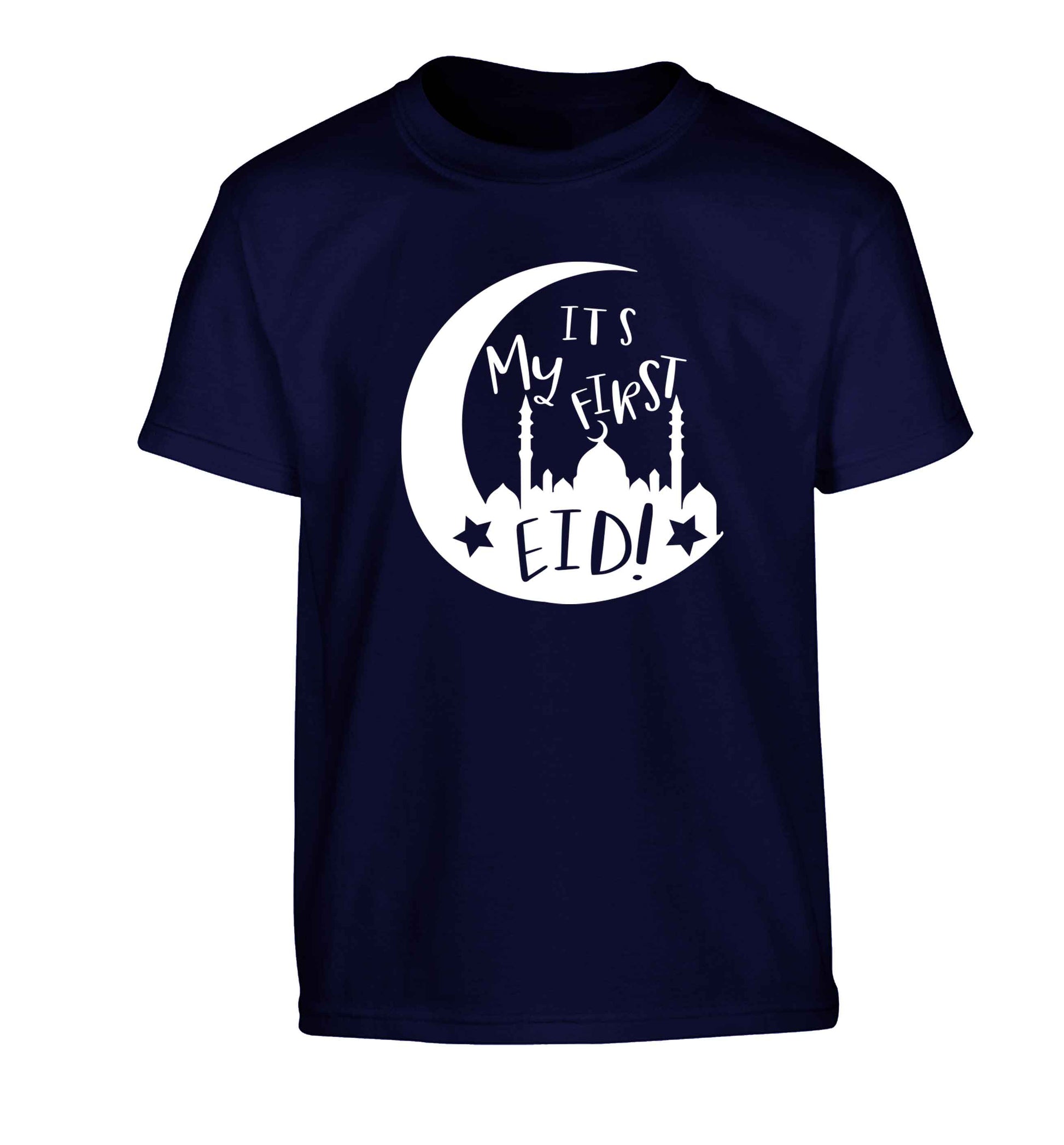 It's my first Eid moon Children's navy Tshirt 12-13 Years