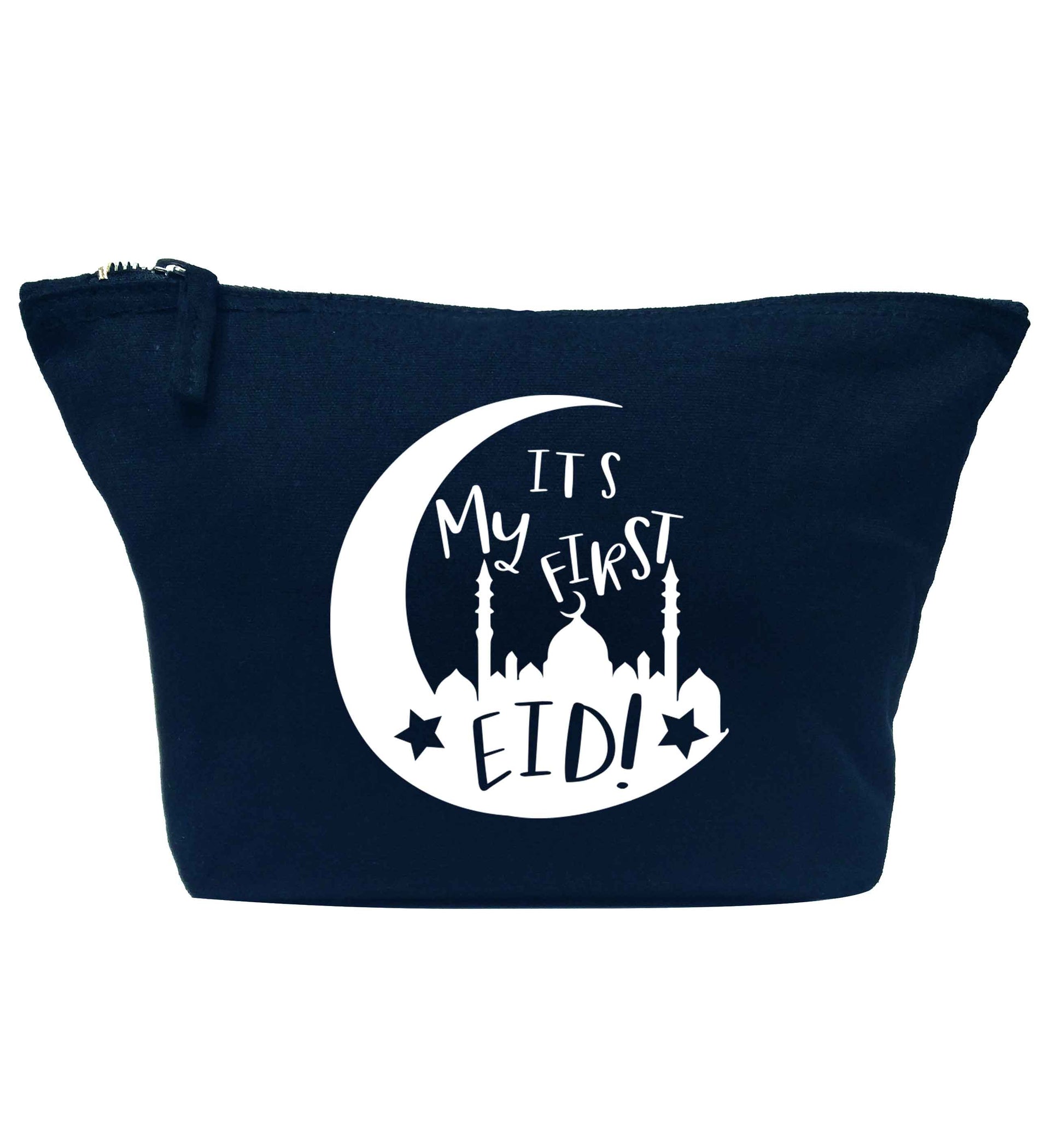 It's my first Eid moon navy makeup bag