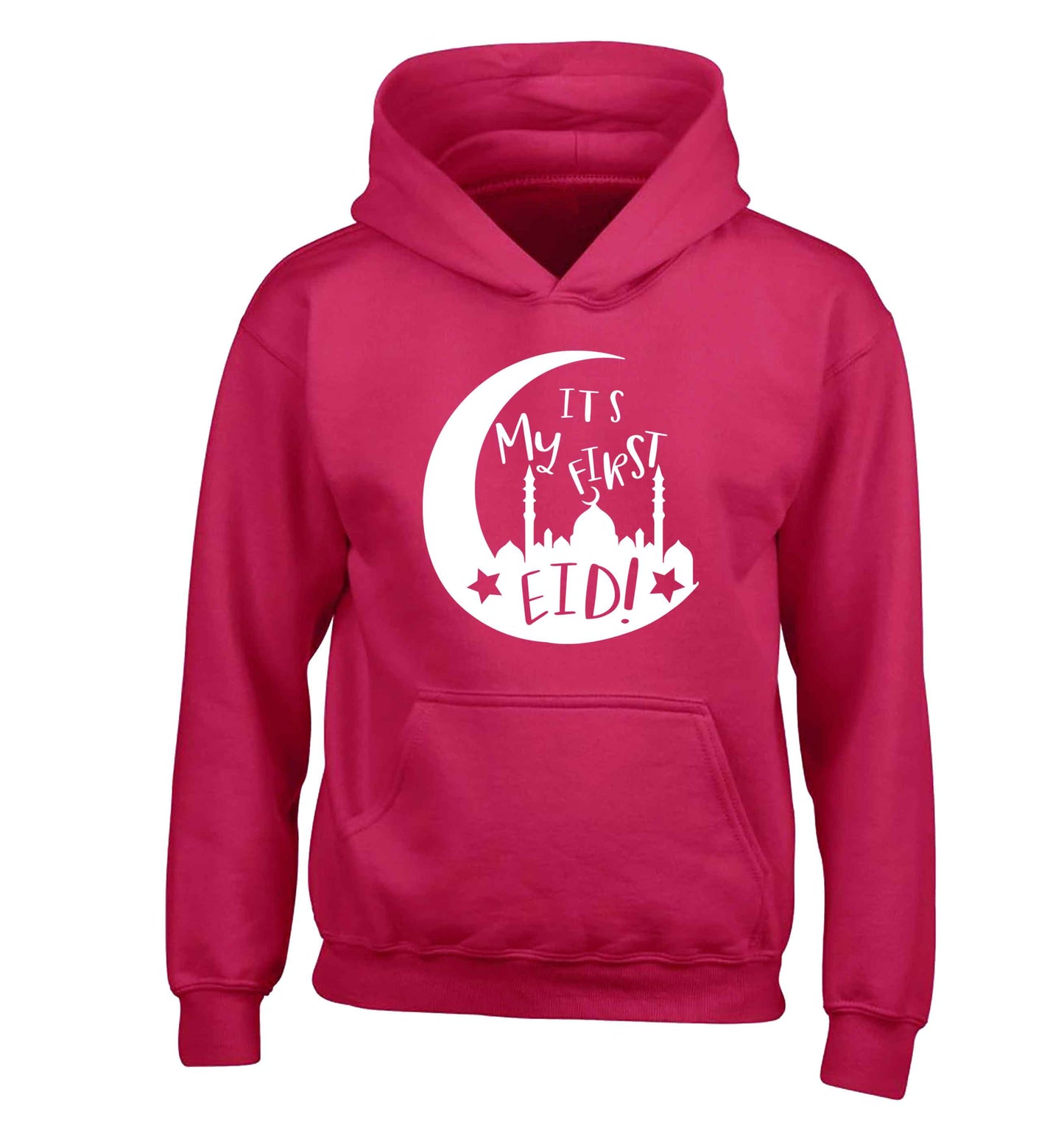 It's my first Eid moon children's pink hoodie 12-13 Years