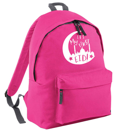 It's my first Eid moon pink adults backpack