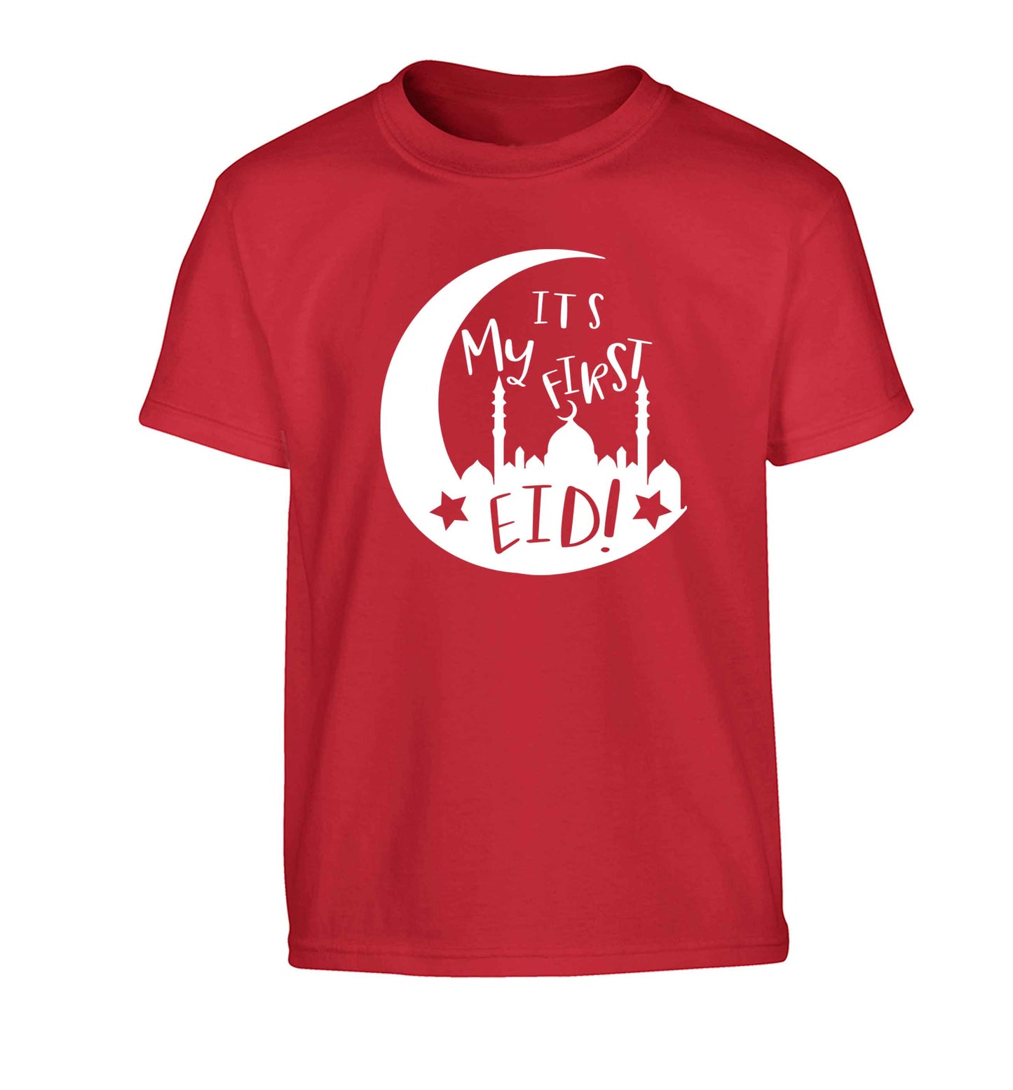 It's my first Eid moon Children's red Tshirt 12-13 Years