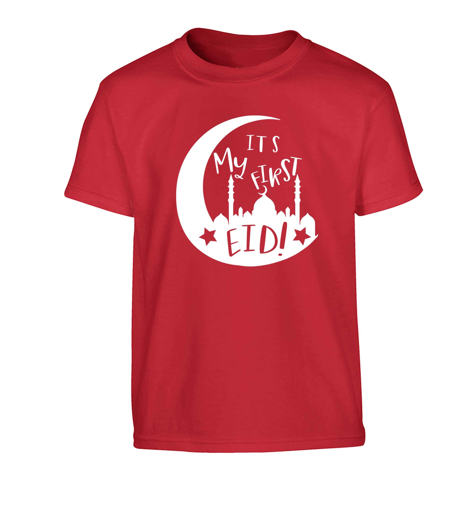 It's my first Eid moon Children's red Tshirt 12-13 Years