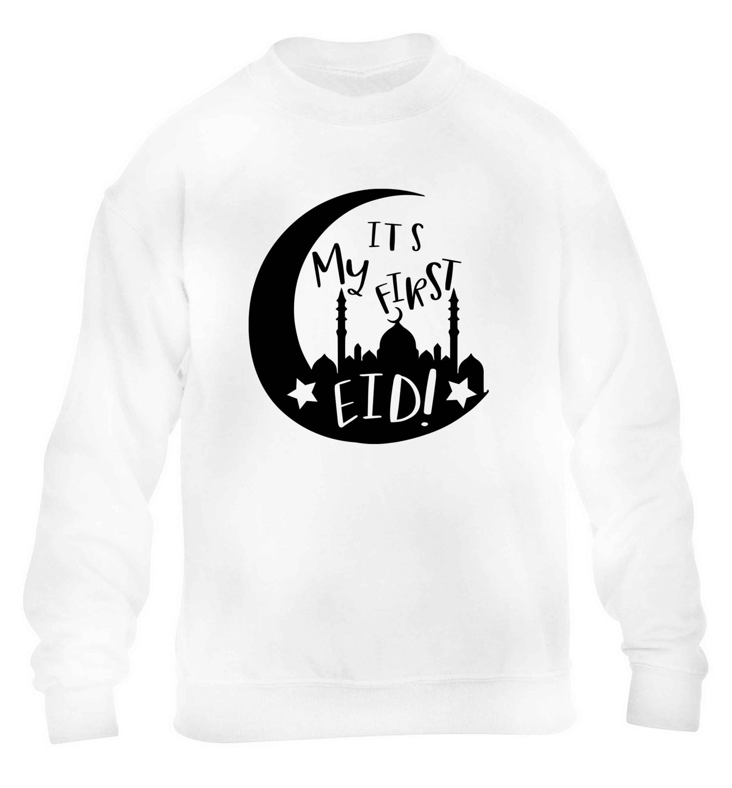 It's my first Eid moon children's white sweater 12-13 Years