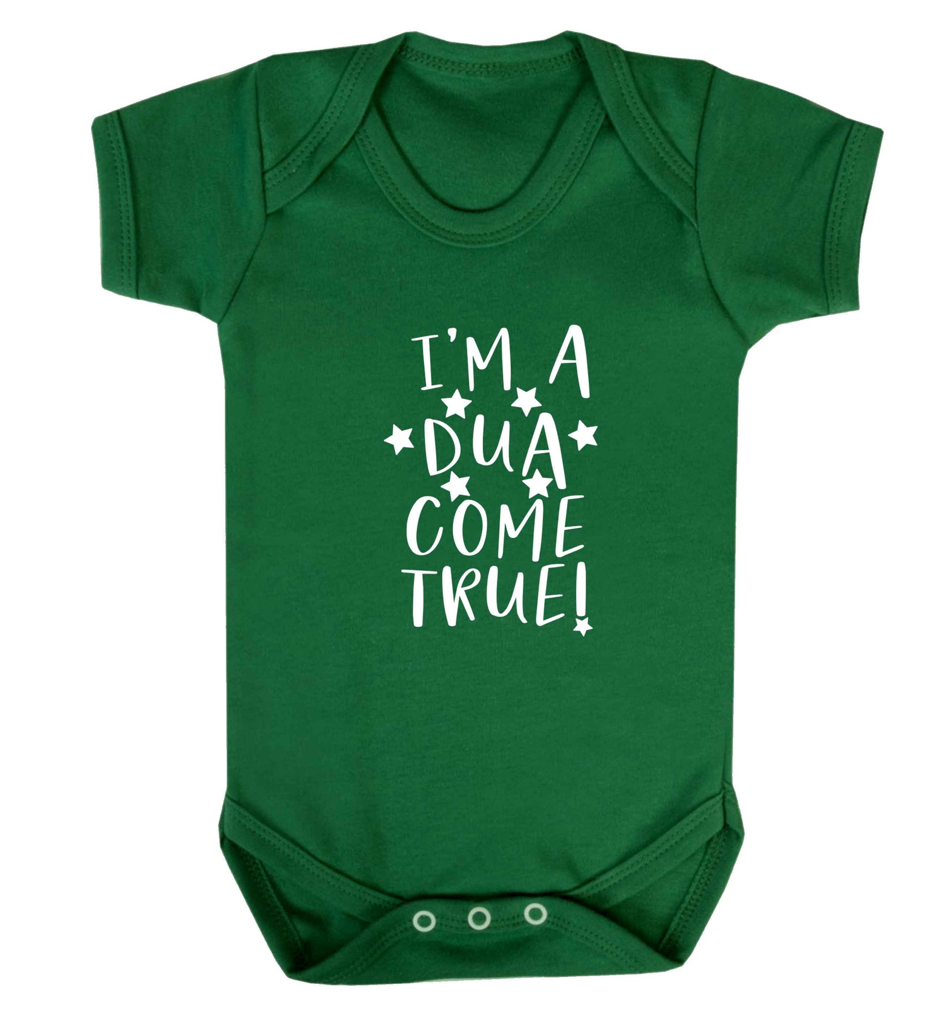 I'm a dua come true baby vest green 18-24 months