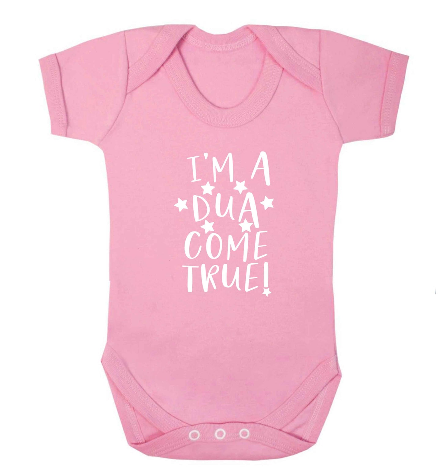 I'm a dua come true baby vest pale pink 18-24 months
