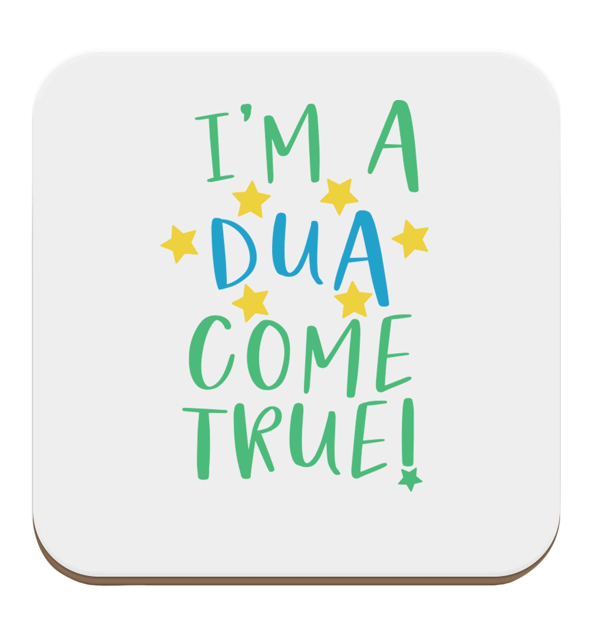I'm a dua come true set of four coasters