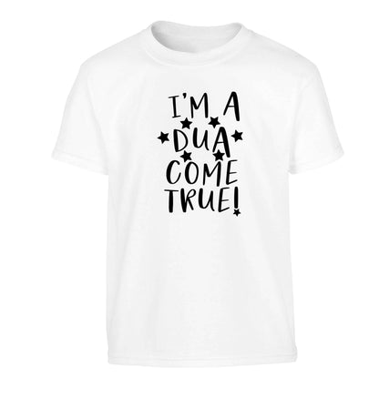 I'm a dua come true Children's white Tshirt 12-13 Years