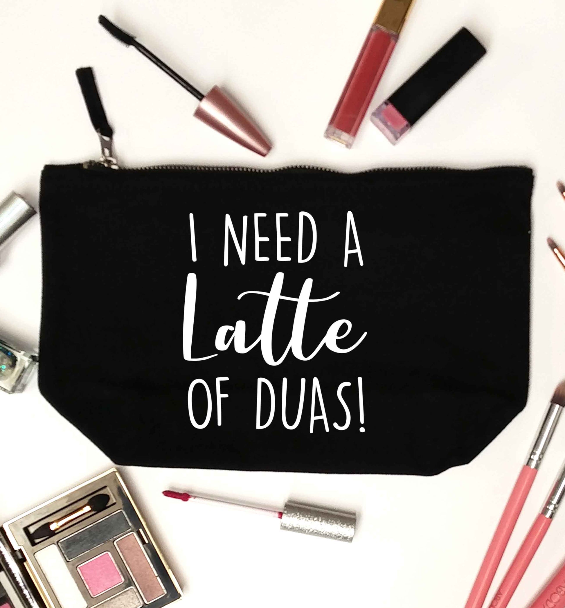 I need a latte duas black makeup bag