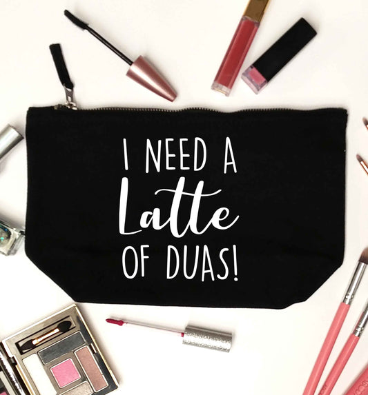 I need a latte duas black makeup bag