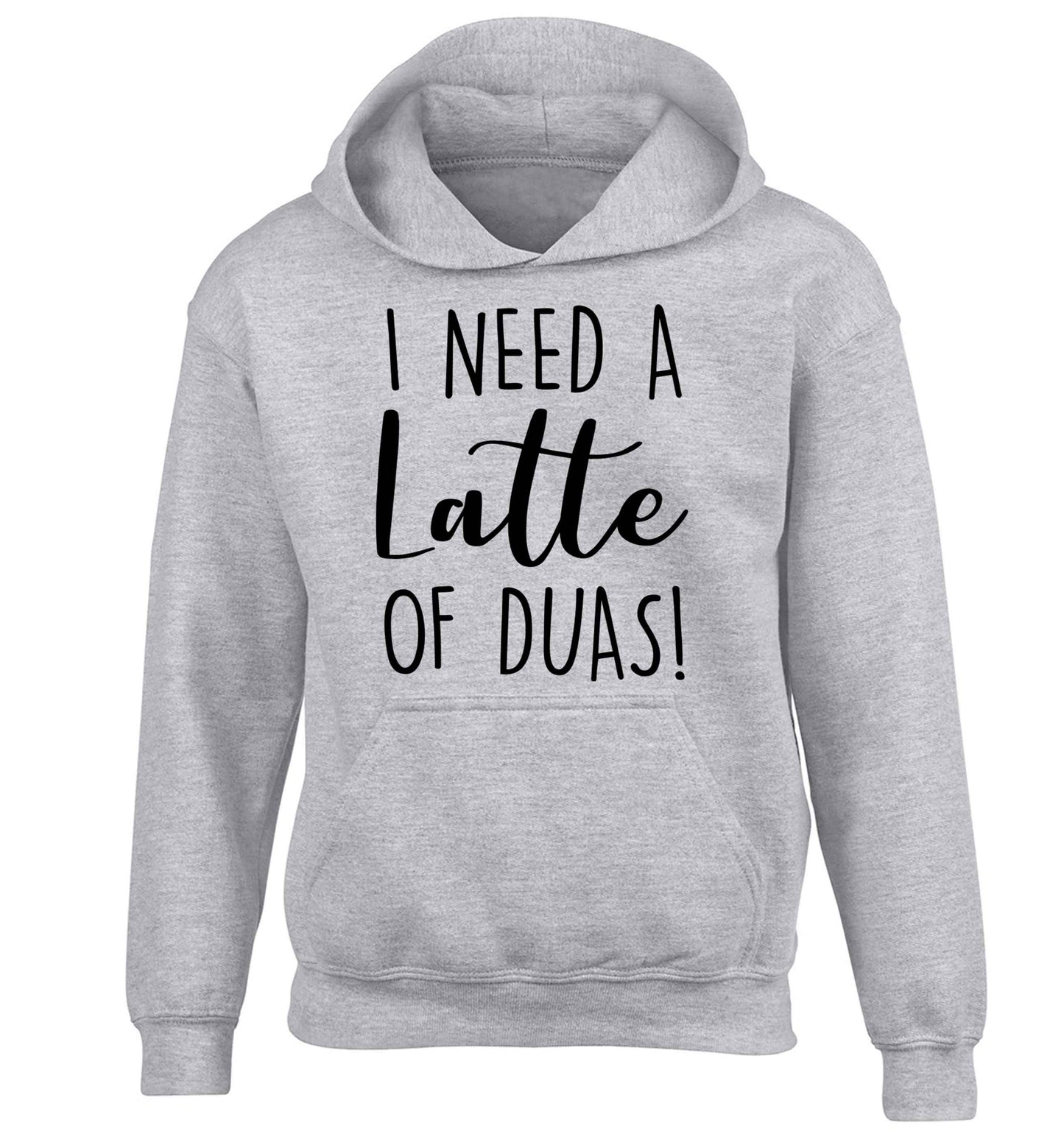 I need a latte duas children's grey hoodie 12-13 Years