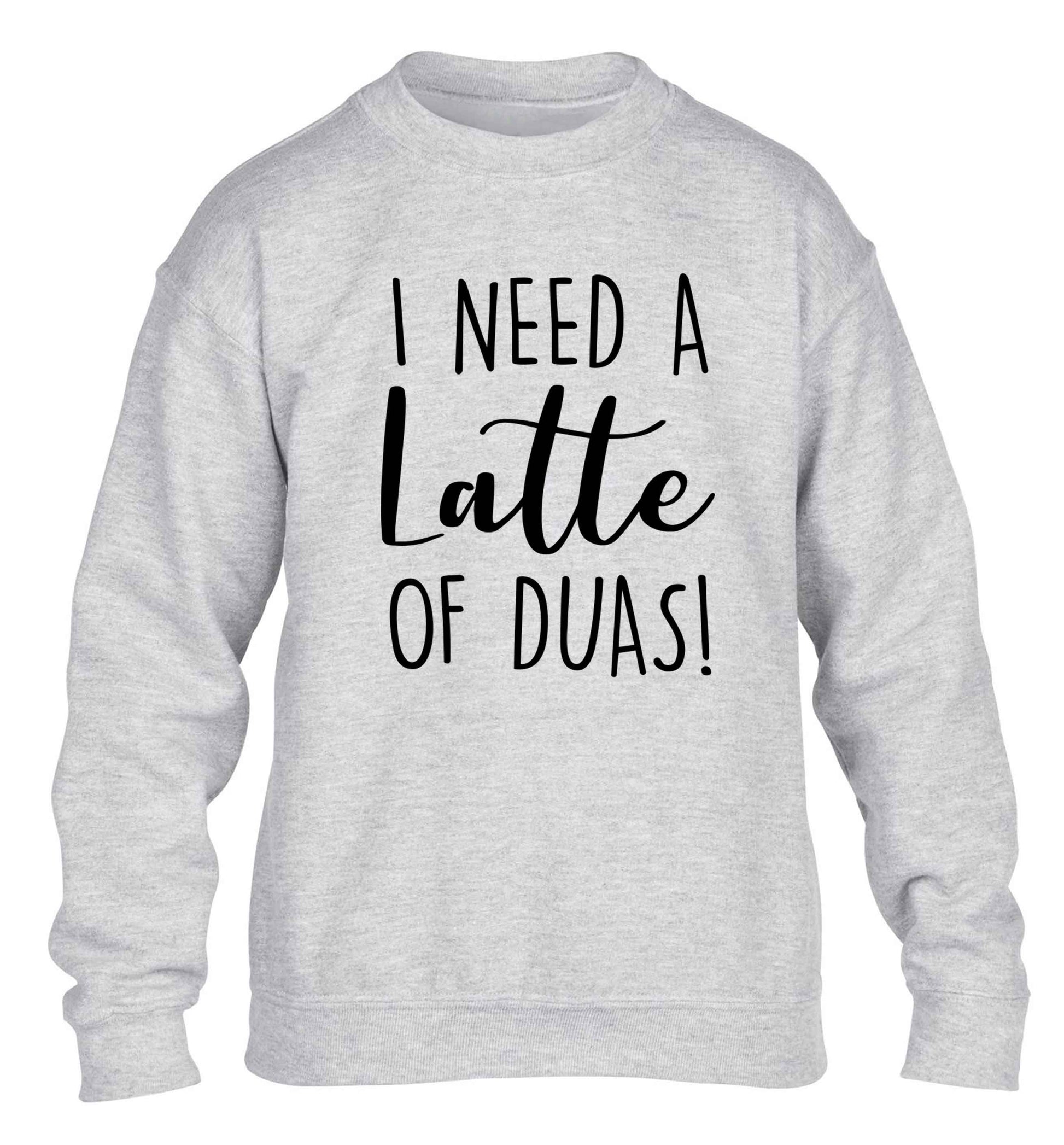 I need a latte duas children's grey sweater 12-13 Years