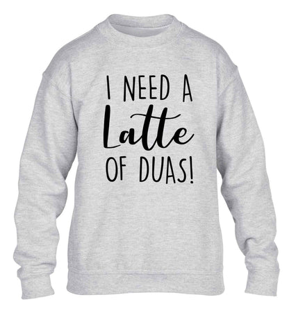 I need a latte duas children's grey sweater 12-13 Years