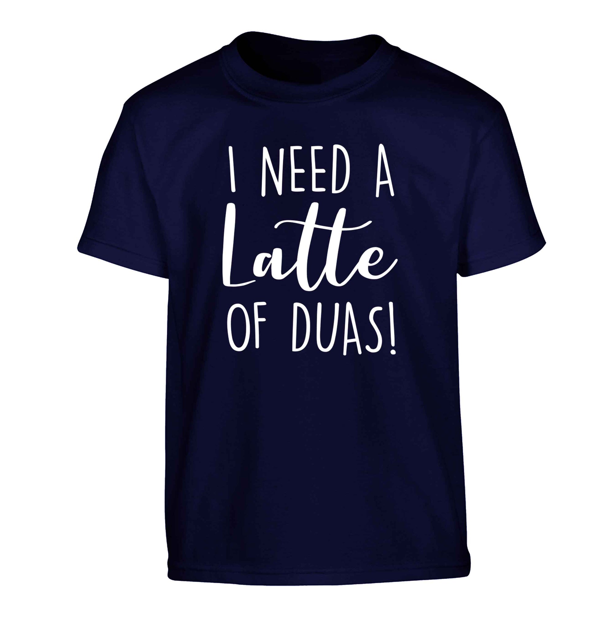 I need a latte duas Children's navy Tshirt 12-13 Years